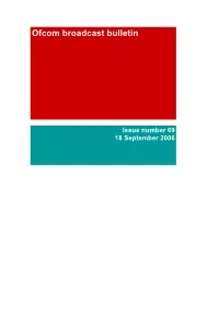 Broadcast Bulletin Issue Number 69