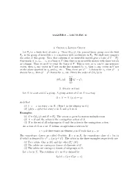 The General Linear Group Over the ﬁeld Fq, Is the Group of Invertible N × N Matrices with Coeﬃcients in Fq