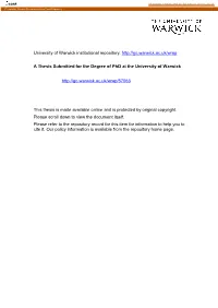 University of Warwick Institutional Repository