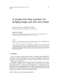 A Pointer-Free Data Structure for Merging Heaps and Min-Max Heaps