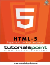 Preview HTML5 Tutorial