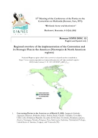Ramsar COP11 DOC. 12 Regional Overview of the Implementation Of
