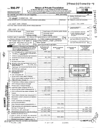 2018 Or Tax Year Beginning , 2018, and Endina Name of Foundation a Employer Ldentlf1catlon Number the PFJEER FOUNDATION, INC