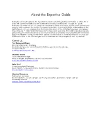 About the Expertise Guide