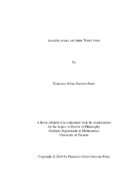 Analytic Spaces and Their Tukey Types by Francisco Javier Guevara Parra a Thesis Submitted in Conformity with the Requirements F