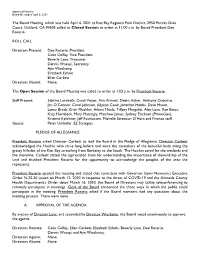 Board Meeting Minutes