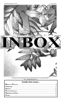 Inside This Issue…