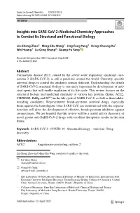 Insights Into SARS-Cov-2