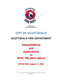 NFPA 13R (2016 Edition)