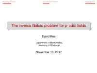 The Inverse Galois Problem for P-Adic Fields