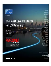 The Most Likely Futures for US Refining