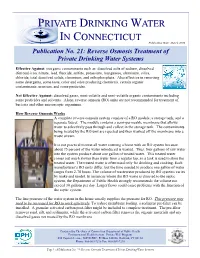 21 Reverse Osmosis Treatment of PDWS 03-09