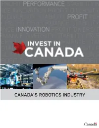Canada's Robotics Industry
