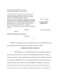 Class Action Complaint