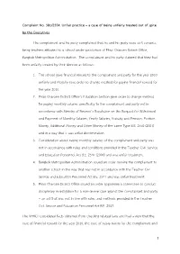 Complaint No. 381/2554: Unfair Practice – a Case of Being Unfairly Treated out of Spite by the Executives