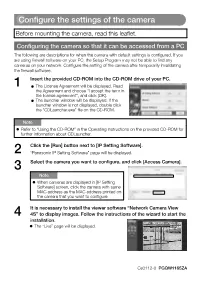 Configure the Settings of the Camera
