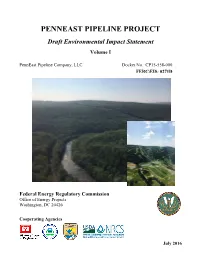 Penneast Pipeline Project Draft Enviornmental Impact Statement