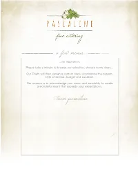 ~ Team Pascaline a Few Menus