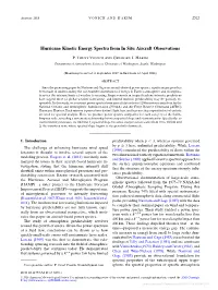Downloaded 09/25/21 08:05 PM UTC 2524 JOURNAL of the ATMOSPHERIC SCIENCES VOLUME 75 Features, Such As Hurricanes, Remains an Open Question TABLE 1
