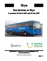 Isle of Skye Bus Services