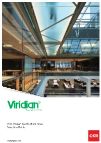 2015 Viridian Architectural Glass Selection Guide