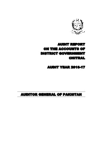 Audit Report on the Accounts of District Government Chitral Audit Year 2016