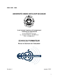 Echos Du Formateur