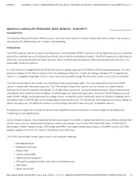 Manifold Absolute Pressure (MAP) Sensor - P…