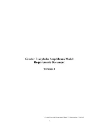 Model Requirements Document
