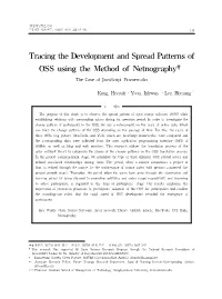 Tracing the Development and Spread Patterns of OSS Using the Method of Netnography†