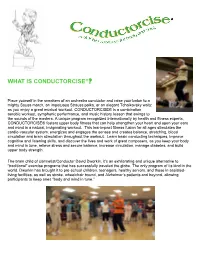 What Is Conductorcise® ?