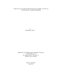 Yemen As an Ottoman Frontier and Attempt to Build a Native Army: Asakir-I Hamidiye