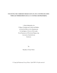 Enhancing the Corrosion Resistance of Api 5L X70 Pipeline Steel Through Thermomechanically Controlled Processing