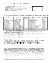 GMRT Observing Application