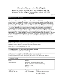 International Memory of the World Register