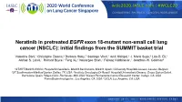 NSCLC): Initial Findings from the SUMMIT Basket Trial