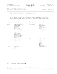 Ameritech PART 4 SECTION 1 Tariff