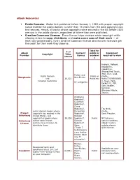 Ebook Resources Public Domain: Works First Published Before