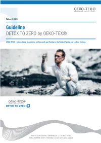 Guideline DETOX to ZERO by OEKO-TEX®