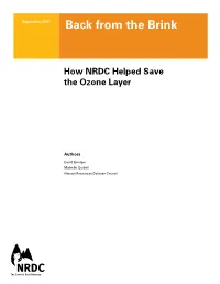 How NRDC Helped Save the Ozone Layer