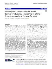 Scale-Up of a Comprehensive Model to Improve Tuberculosis Control in China