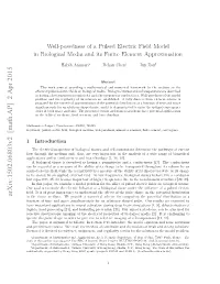 Well-Posedness of a Pulsed Electric Field Model in Biological Media And