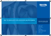 BIA TECHNOLOGY for ASSESSING MUSCLE MASS Andrew M