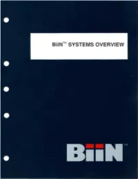 Biintm SYSTEMS OVERVIEW TM