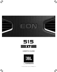 JBL EON515XT User Guide