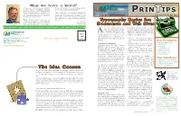 Printips, We Discuss the Elements of Typography and the Tools You Need to Communicate with Your Provide Suggestions for Both Print and Web