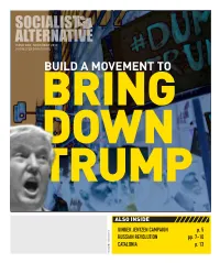 Build a Movement to Bring Down Trump