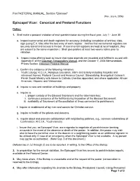 Episcopal Vicar Functions