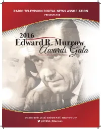 Murrow Gala Program 2016