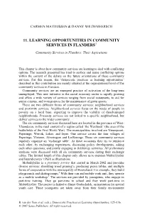11. Learning Opportunities in Community Services in Flanders1